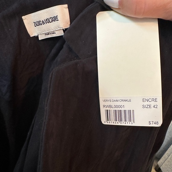 Zadig & Voltaire Verys Suede Blazer Size 42 $748 NWT - Picture 4 of 5